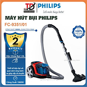 Mua Máy Hút Bụi Philips FC9351/01  1900W - Hộp chứa 1.5Lit  Công nghệ PowerCyclone 5  Hàng Chính Hãng