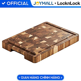 Mua Thớt Gỗ Tràm Acacia LocknLock CKD076 - Hàng chính hãng  bề mặt cứng  có rãnh chống tràn  chống ẩm - JoyMall