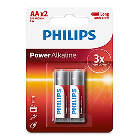 Hình ảnh Pin kiềm AA Philips LR6P2B/97 vỉ 2 viên