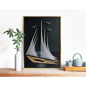 Tranh Chỉ Đinh - Tranh Dây - Thuận buồm xuôi gió 30 x 40cm