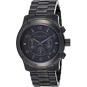 Michael Kors Watches Michael Kors Men's Black bracelet Chronograph Sport (Black)