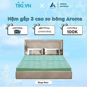 Mua Nệm Gấp 3 Cao Su Bông Aroma - Bảo Hành Chính Hãng 10 Năm