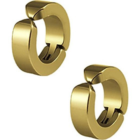Bộ 2 bông tai Titan kẹp vành không cần bấm lỗ xỏ lỗ