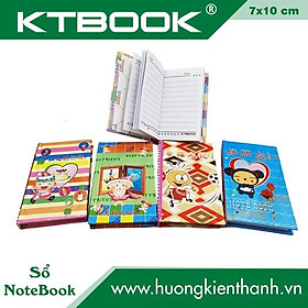 Sổ Bìa Cứng ghi chép NoteBook KTBOOK Khổ Nhí size 7 x 10 cm