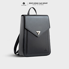 Balo Yuumy ( Thời trang nữ nắp gập dáng hộp cỡ lớn - Balo da Smooth YBA98 )