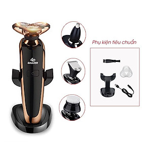 Máy cạo râu đa năng 4 trong 1 - Cạo Râu, Cắt Tóc, Tỉa Lông Mũi, Rửa Mặt, cạo sát 3 lưỡi kép, êm, chống nước