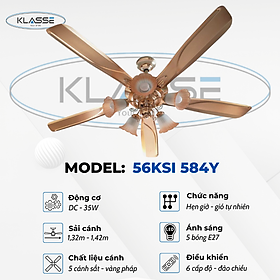 Mua Quạt trần chùm đèn Klasse 56KSI 584Y Hàng chính hãng
