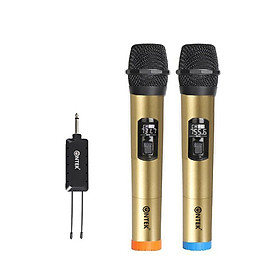 BỘ MICRO KHÔNG DÂY ONTEK E-6 CHUYÊN CHO AMPLY, LOA KẸO KÉO - HÀNG CHÍNH HÃNG