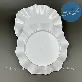 Mua Dĩa nhựa melamine trắng bèo dh07 an toàn  tiện lợi