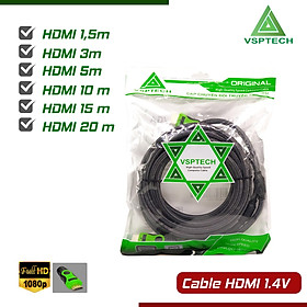 Dây Cáp HDMI Dù 3m / 5m / 10m - 15m - 20m CHUẨN 1.4 FULL HD (loại tốt)