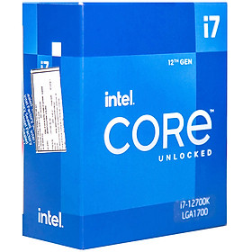 Hình ảnh CPU Intel Core i7-12700KF (3.8GHz turbo up to 5.0Ghz, 12 nhân 20 luồng, 25MB Cache, 125W) - Socket Intel LGA 1700/Alder Lake) - Hàng Chính Hãng