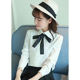 Sơ mi nữ kèm dây Đũi Việt DVS117