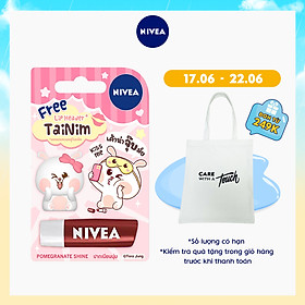 Son Dưỡng Môi Nivea Pomegranate Shine Caring Lip Balm - Tặng Kèm Ốp Son - 85207
