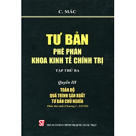 Tư bản: Phê phán khoa kinh tế chính trị (tập thứ ba) – Quyển III: Toàn bộ quá trình sản xuất tư bản chủ nghĩa (Phần thứ nhất: Chương I – XXVIII)