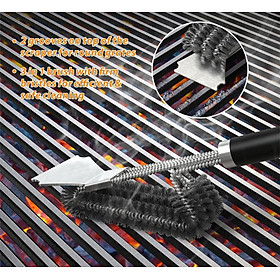  Bàn Chải Làm Sạch Lò Nướng BBQ, giữ cho bữa tiệc nướng của bạn luôn sạch sẽ, an toàn và thơm ngon.