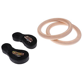 Gymnastic Olympic Cross fit Gym Rings Strength Training Pull Up Adjustable
