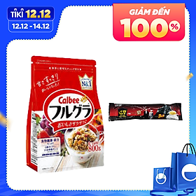 Ngũ Cốc Ăn Sáng Ăn Liền Nhật Bản - Tặng 1 Gói Trà Sữa Matcha Macca 20g