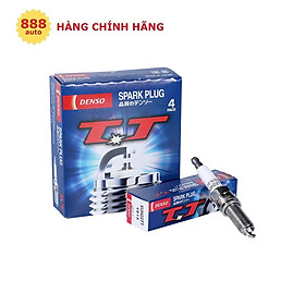 Bugi ô tô DENSO, XUH22TT, hai đầu đánh lửa, cho nhiều hãng xe Nhật, Châu Âu