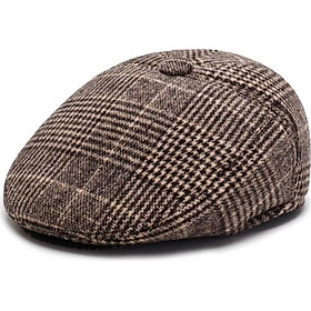 Mũ nồi – Nón beret kẻ caro có khuy thiết kế che tai ấm áp- Món quà ý nghĩa dành tặng người thân