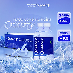 Combo 4 thùng 24 chai nước ion kiềm Ocany chai 350ml