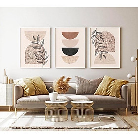 Mua tranh canvas hiện đại treo tường bộ 3 bức Kt: 40x60cm