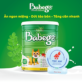 Sữa tăng cân, tiêu hóa khỏe Babego 0 – 12 tháng, 400G