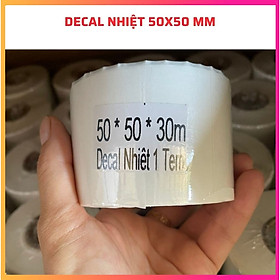 Mua Combo 10 cuộn giấy Decal nhiệt GHTK 50X50mm - Decal nhiệt 5x5cm