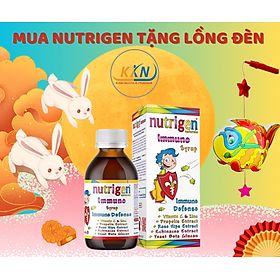[TẶNG LỒNG ĐÈN] KHI MUA Nutrigen Naturale Immuno - Siro Bổ Sung Dinh Dưỡng Tăng Sức Đề Kháng cho trẻ