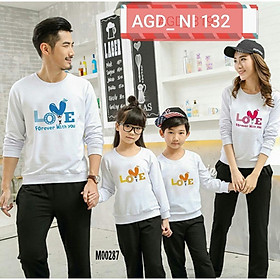 Áo thu đông chữ lOVE đủ size - MÃ AGD132