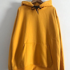 Hoodie trơn basic unisex, Áo mũ Hoodie Unisex nỉ bông trơn basic cặp đôi nam nữ Oversize Ulzzang Hàn Quốc thu đông form rộng 5 MÀU, Áo khoác Hoodie chui đầu nam nữ màu trơn form basic giá rẻ, áo khoác nam có mũ chùm đầu