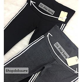 Quần bầu legging thể thao chất cotton co giãn mác mèo