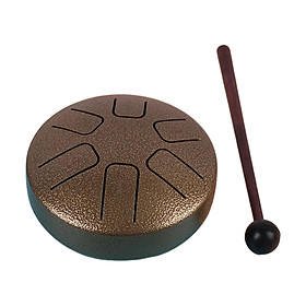 Drum 3.8 inch Musical Instrument Portable Hand Pan Drum Green