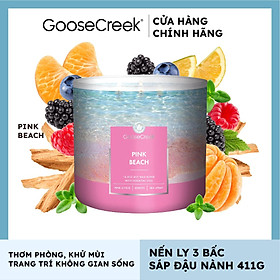 Mua Nến ly 3 bấc sáp đậu nành Goose Creek (411g) - Pink Beach