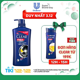 Dầu Gội Sạch Gàu Clear Men Deep Cleanse Sạch Sâu 630g