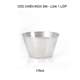 Mua Bát chén đựng gia vị bằng inox 304 loại 1 lớp 170ml