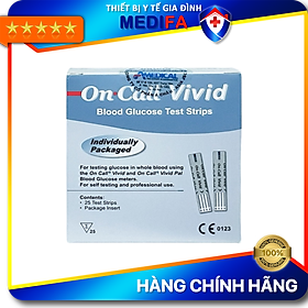 Hộp 25 Que Thử Đường Huyết On Call Vivid