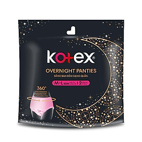 Băng Vệ Sinh Ban Đêm Dạng Quần Kotex Size M-L Gói 2 Miếng-8888336033174