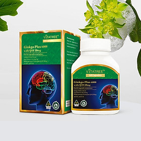 Viên uống Vitatree Ginkgo Plus 6000mg with CQ10 50mg