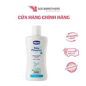 Hình ảnh Sữa dưỡng ẩm chiết xuất hạnh nhân Chicco 0M+ 200ml