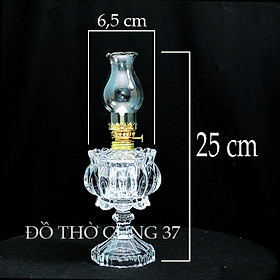 Mua   Cao 25 cm   ĐÈN DẦU LƯU LY THỦY TINH CHÂN CAO
