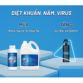 [COMBO XPURE] Dung Dịch Nano Bạc Diệt Khuẩn Nano Xpure (Silver) 35ppm 5L+1L / 4L+1L -Khử Khuẩn, Khử Mùi, Không Chứa Cồn– Nano Bạc AHT Corp (AHTC)