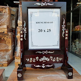 Mua Khung hình thờ gỗ tràm bông vàng cẩn màu đen