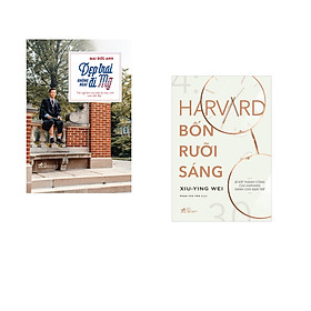 Combo 2 cuốn sách: Đẹp trại không ngại đi mỹ + Harvard bốn rưỡi sáng