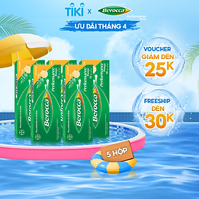 Combo 5 Viên Sủi Bổ Sung Vitamin BEROCCA Performance Hộp 10 Viên x4 Hỗ Trợ Tăng Cường Sức Đề Kháng