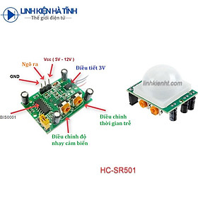 Mua Cảm biếm phát hiện chuyển động PIR HC-SR501 LOẠI TỐT