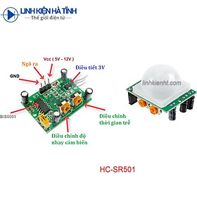 Mua Cảm biếm phát hiện chuyển động PIR HC-SR501 LOẠI TỐT