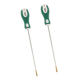 2x Magnetic Screwdriver with Non-slip TPR Plastic Handle Grip, 3mm Slotted Precision Screwdriver, Repair Tool Kit