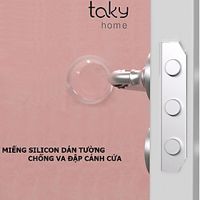 Mua Miếng Đệm Trong Suốt Silicone  Chặn Cửa Dán Tường Không Cần Khoan  Chống Va Đập Cánh Cửa  Mềm Mại Và Siêu Dính. TakyHome 1700tron