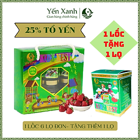 TỔ YẾN CHƯNG DÀNH CHO TRẺ EM – YẾN XANH (25% TỔ YẾN) - COMBO 6 LỌ