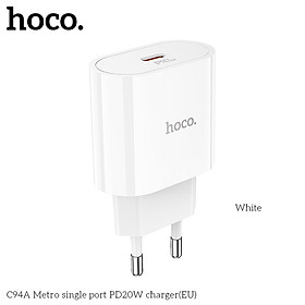 Cốc Sạc Nhanh Hoco. Dành Cho C94A PD20W Cổng Sạc Type-C Hàng Chính Hãng